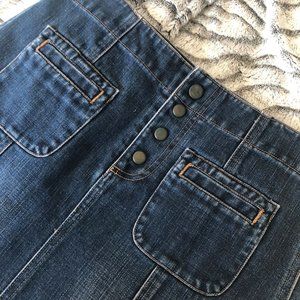 Vintage late 90s Denim Maxi Mermaid cut Skirt